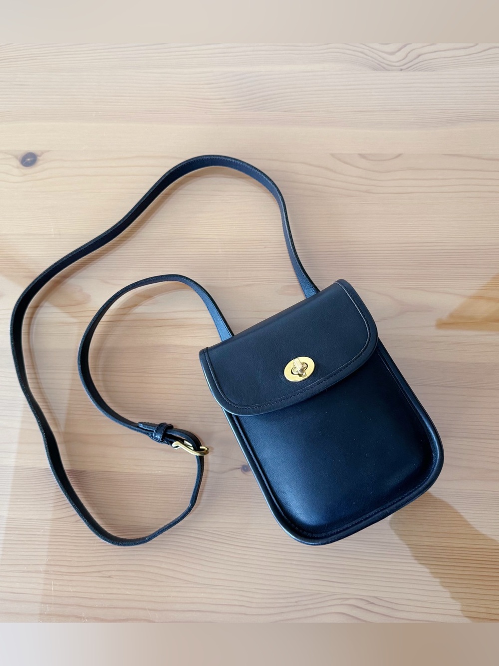 Vintage Coach Small Sidepack 9978 in Black